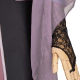 Agatha All Along (2024) Agatha Harkness Ghost Purple Dress Cosplay Costume Halloween Carnival Outfit