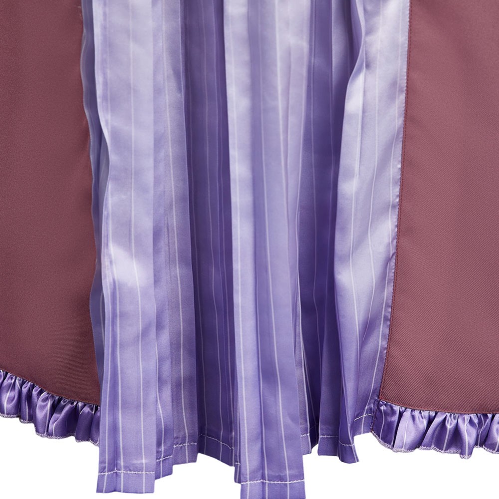 Agatha All Along (2024) Agatha Harkness Ghost Purple Dress Cosplay Costume Halloween Carnival Outfit