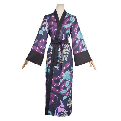 Agatha All Alone(2024) Agatha Harkness Printed Robe Cosplay Costume Halloween Carnival Outfit