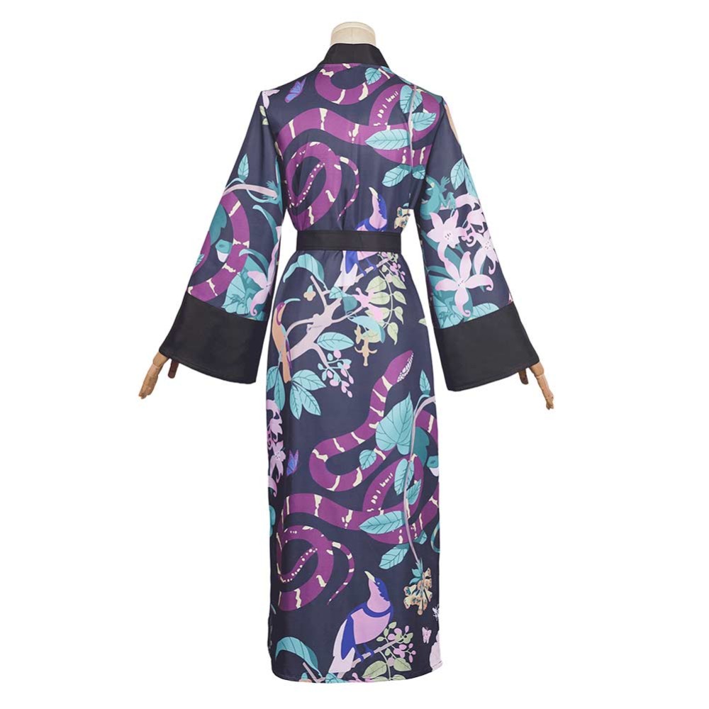 Agatha All Alone(2024) Agatha Harkness Printed Robe Cosplay Costume Halloween Carnival Outfit