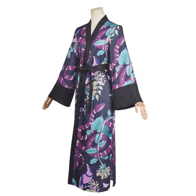 Agatha All Alone(2024) Agatha Harkness Printed Robe Cosplay Costume Halloween Carnival Outfit