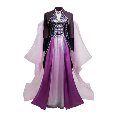 Agatha: Darkhold Diaries Agatha Harkness Women Purple Dress Cosplay Costume Halloween Carnival