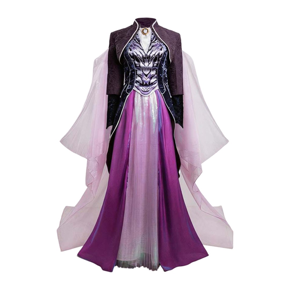 Agatha: Darkhold Diaries Agatha Harkness Women Purple Dress Cosplay Costume Halloween Carnival