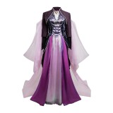 Agatha: Darkhold Diaries Agatha Harkness Women Purple Dress Cosplay Costume Halloween Carnival