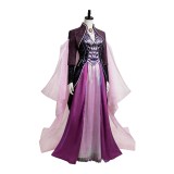 Agatha: Darkhold Diaries Agatha Harkness Women Purple Dress Cosplay Costume Halloween Carnival