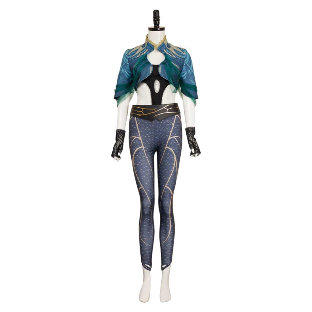 Agatha: All Along (2024) Rio Vidal Women Green Cosplay Costume Halloween Carnival Outfit