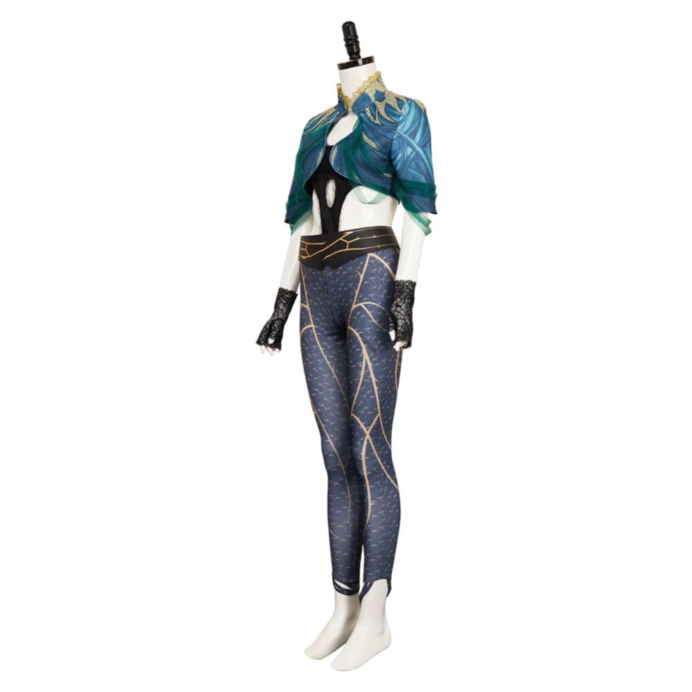 Agatha: All Along (2024) Rio Vidal Women Green Cosplay Costume Halloween Carnival Outfit
