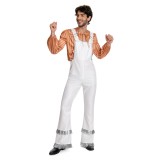 ABBA Bjorn Ulvaeus Retro 70S Overalls Set Suit Cosplay Costume Halloween Carnival Outfit
