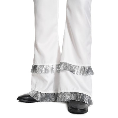 ABBA Bjorn Ulvaeus Retro 70S Overalls Set Suit Cosplay Costume Halloween Carnival Outfit