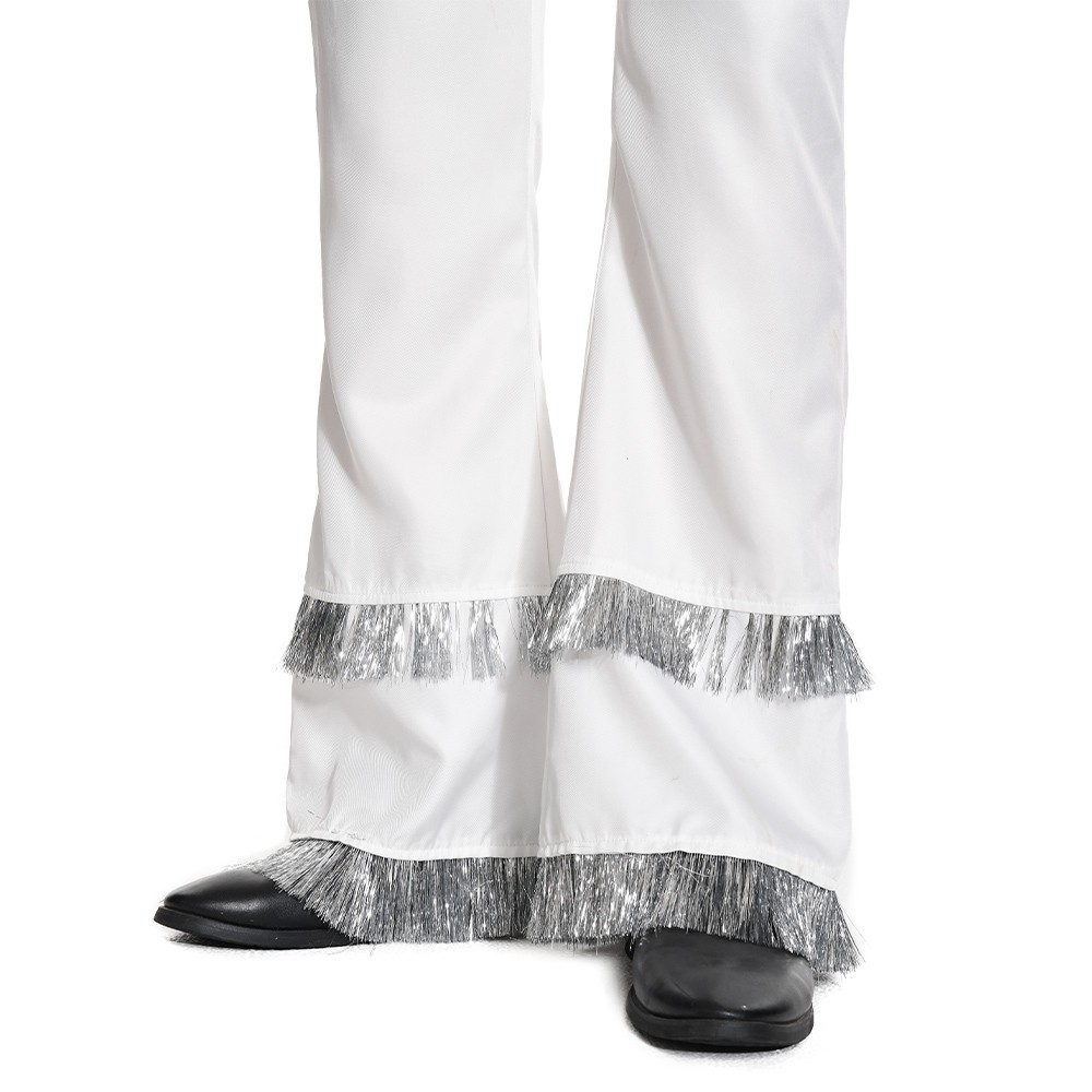ABBA Bjorn Ulvaeus Retro 70S Overalls Set Suit Cosplay Costume Halloween Carnival Outfit