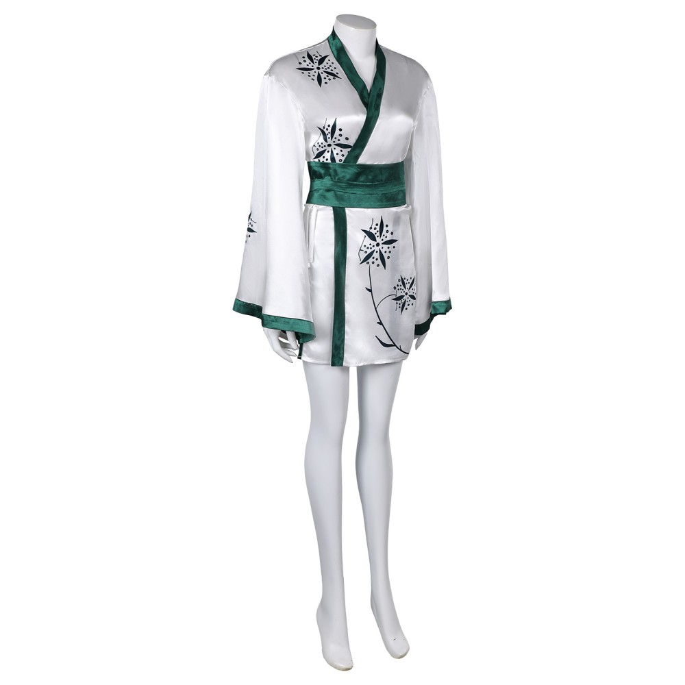 ABBA Anni-Frid Synni Lyngstad Retro 70S Women Short Robe Suit Cosplay Costume Halloween Carnival Outfit