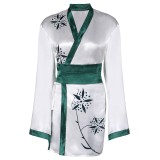 ABBA Anni-Frid Synni Lyngstad Retro 70S Women Short Robe Suit Cosplay Costume Halloween Carnival Outfit