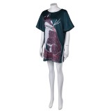 ABBA Anni-Frid Synni Lyngstad 70S Retro Style Printed Shirt Suit Cosplay Costume Halloween Carnival Outfit