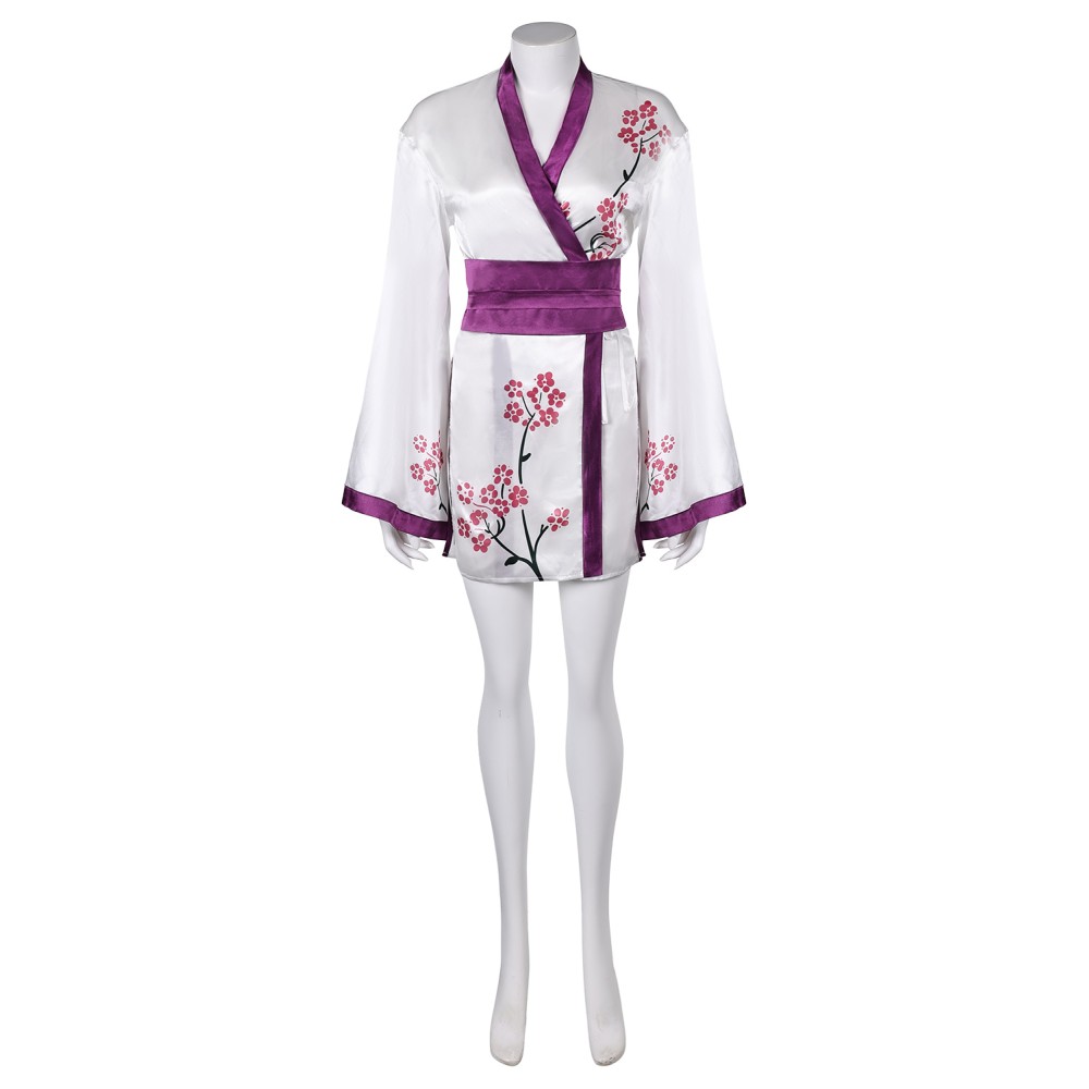 ABBA Agnetha Faltskong Retro 70S Women Short Robe Suit Cosplay Costume Halloween Carnival Outfit