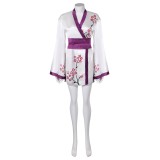 ABBA Agnetha Faltskong Retro 70S Women Short Robe Suit Cosplay Costume Halloween Carnival Outfit