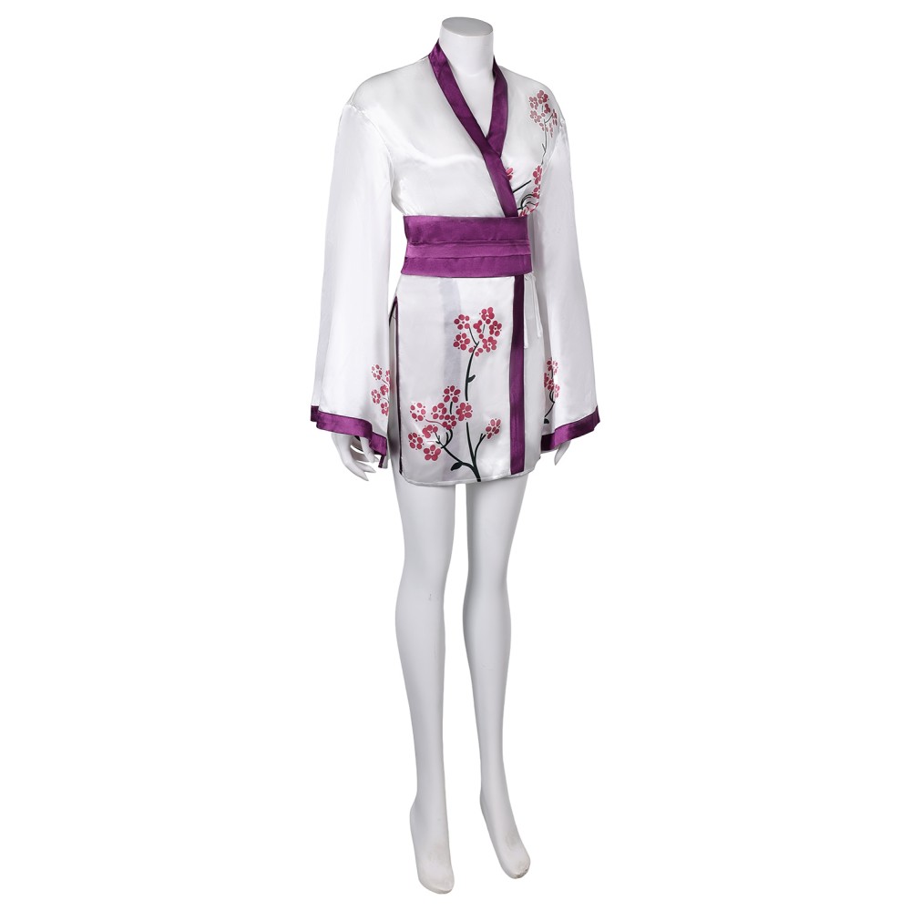 ABBA Agnetha Faltskong Retro 70S Women Short Robe Suit Cosplay Costume Halloween Carnival Outfit