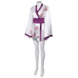 ABBA Agnetha Faltskong Retro 70S Women Short Robe Suit Cosplay Costume Halloween Carnival Outfit