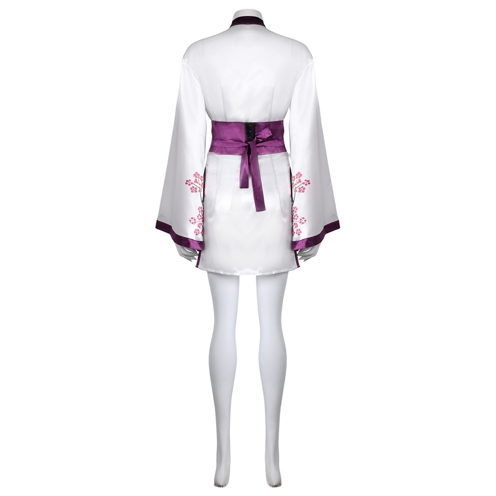ABBA Agnetha Faltskong Retro 70S Women Short Robe Suit Cosplay Costume Halloween Carnival Outfit