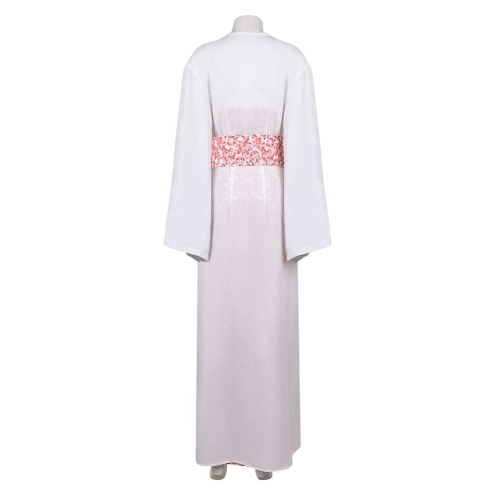 ABBA Anni-Frid Synni Lyngstad Pink Robe Dress Party Cosplay Costume Halloween Carnival Outfit