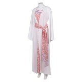 ABBA Anni-Frid Synni Lyngstad Pink Robe Dress Party Cosplay Costume Halloween Carnival Outfit