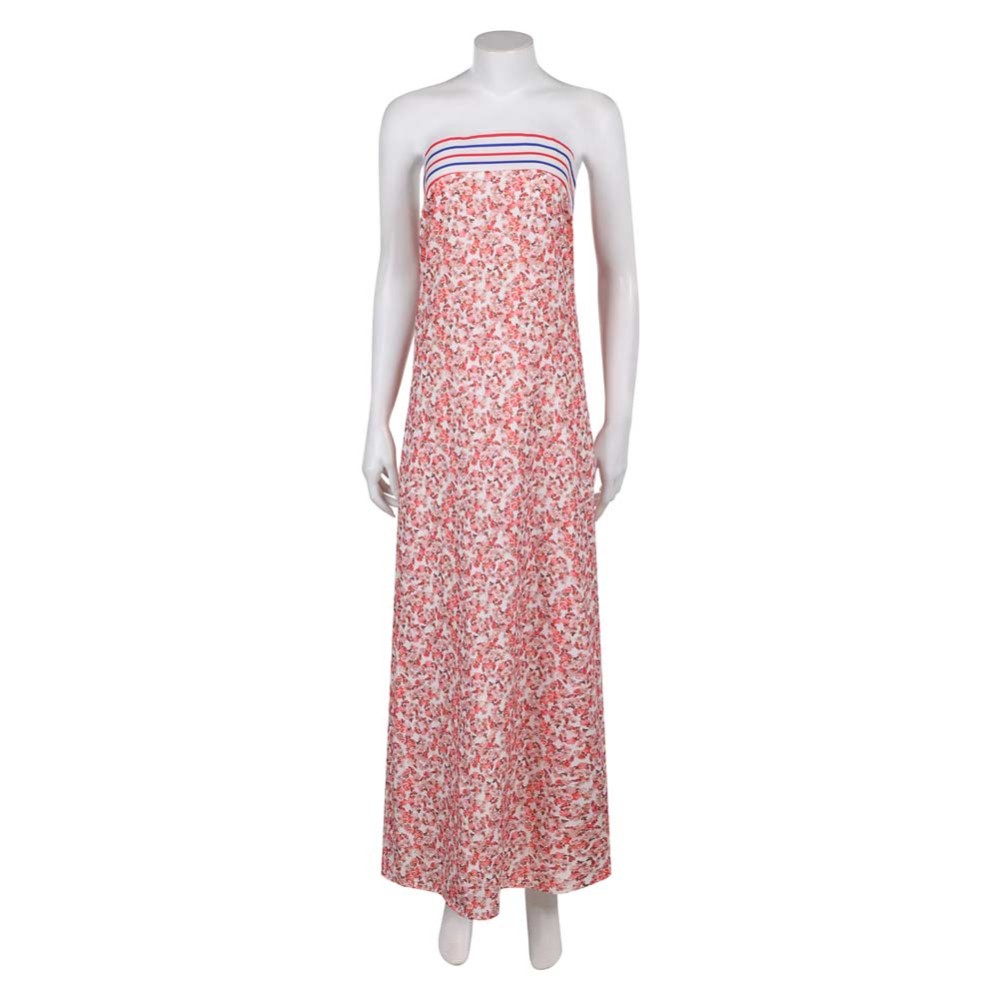 ABBA Anni-Frid Synni Lyngstad Pink Robe Dress Party Cosplay Costume Halloween Carnival Outfit