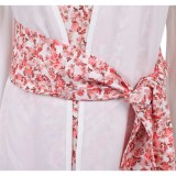ABBA Anni-Frid Synni Lyngstad Pink Robe Dress Party Cosplay Costume Halloween Carnival Outfit