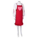 ABBA Agnetha Faltskong 80s Retro Women Red Dress Cosplay Costume Halloween Carnival Outfit