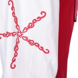 ABBA Agnetha Faltskong 80s Retro Women Red Dress Cosplay Costume Halloween Carnival Outfit