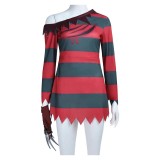 A Nightmare On Elm Street Freddy Krueger Red Classic Cosplay Costume Halloween Carnival Outfit