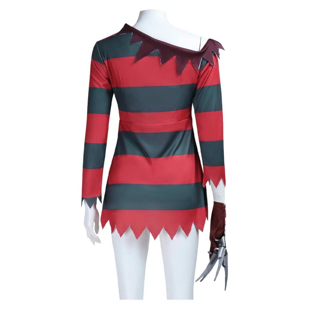 A Nightmare On Elm Street Freddy Krueger Red Classic Cosplay Costume Halloween Carnival Outfit