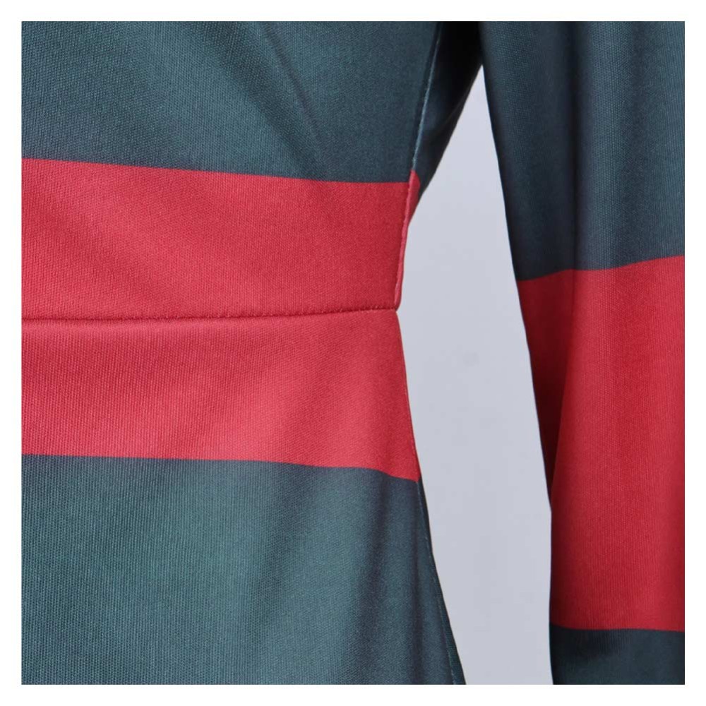 A Nightmare On Elm Street Freddy Krueger Red Classic Cosplay Costume Halloween Carnival Outfit