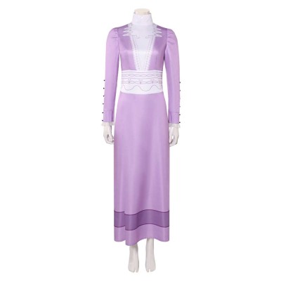 A Monster in Paris Lucille Purple Dress Party Cosplay Costume Halloween Carnival