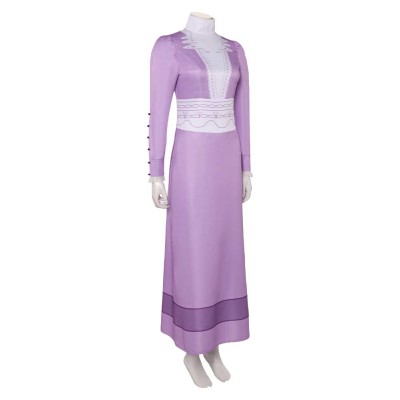 A Monster in Paris Lucille Purple Dress Party Cosplay Costume Halloween Carnival