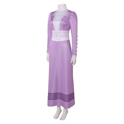 A Monster in Paris Lucille Purple Dress Party Cosplay Costume Halloween Carnival