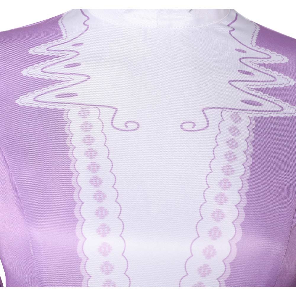 A Monster in Paris Lucille Purple Dress Party Cosplay Costume Halloween Carnival