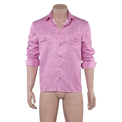 28 Years Later Jamie Men Pink Shirt Cosplay Costume Halloween Carnival Outfit