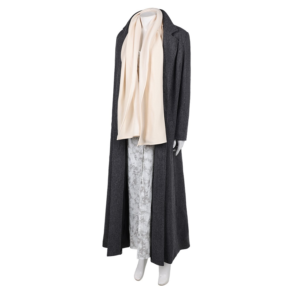 28 Years Later Isla Coat Dress Scraf Set Party Cosplay Costume Halloween Carnival Outfit