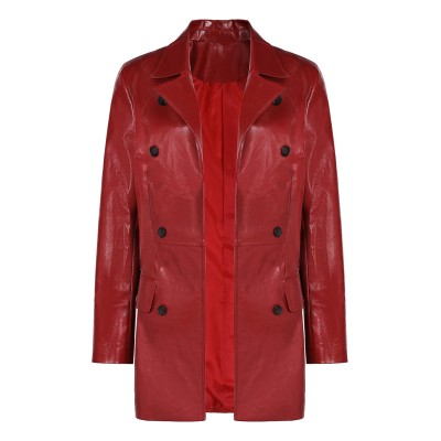 2024 Madame Web Cassandra Webb&nbsp;Women Leather Coat Suit Cosplay Costume Halloween Carnival Outfit