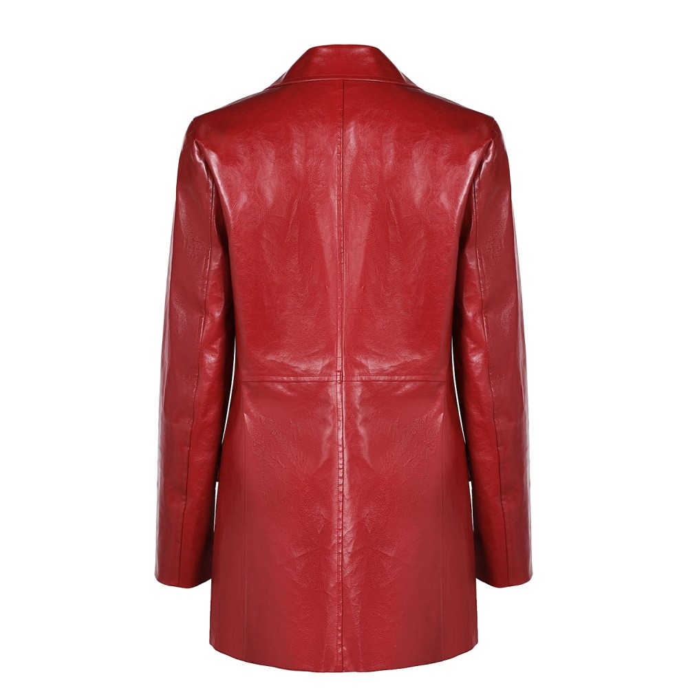 2024 Madame Web Cassandra Webb&nbsp;Women Leather Coat Suit Cosplay Costume Halloween Carnival Outfit