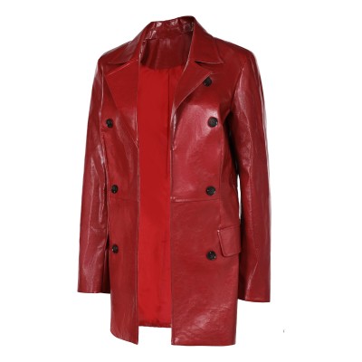 2024 Madame Web Cassandra Webb&nbsp;Women Leather Coat Suit Cosplay Costume Halloween Carnival Outfit