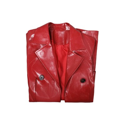 2024 Madame Web Cassandra Webb&nbsp;Women Leather Coat Suit Cosplay Costume Halloween Carnival Outfit