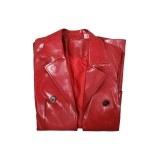 2024 Madame Web Cassandra Webb&nbsp;Women Leather Coat Suit Cosplay Costume Halloween Carnival Outfit