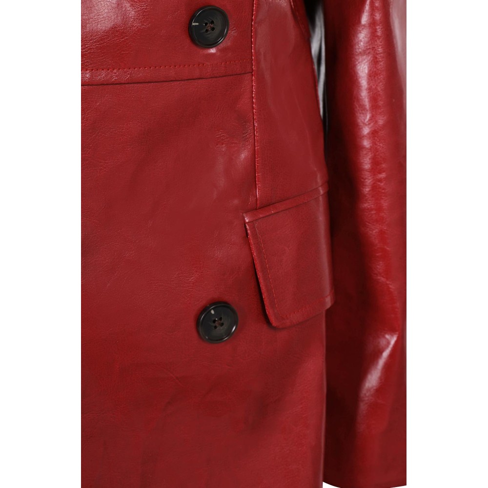2024 Madame Web Cassandra Webb&nbsp;Women Leather Coat Suit Cosplay Costume Halloween Carnival Outfit