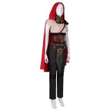 2024 Furiosa: A Mad Max Saga Furiosa Full Set With Red Cloak Suit Cosplay Costume Halloween Carnival Outfit