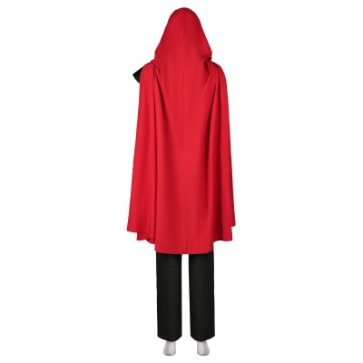 2024 Furiosa: A Mad Max Saga Furiosa Full Set With Red Cloak Suit Cosplay Costume Halloween Carnival Outfit