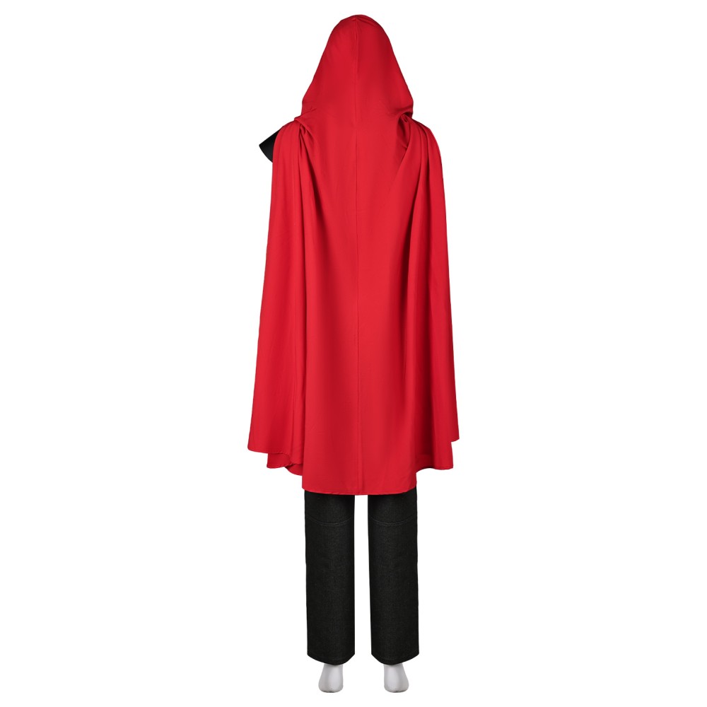 2024 Furiosa: A Mad Max Saga Furiosa Full Set With Red Cloak Suit Cosplay Costume Halloween Carnival Outfit