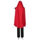 2024 Furiosa: A Mad Max Saga Furiosa Full Set With Red Cloak Suit Cosplay Costume Halloween Carnival Outfit