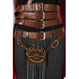2024 Furiosa: A Mad Max Saga Furiosa Full Set With Red Cloak Suit Cosplay Costume Halloween Carnival Outfit