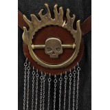 2024 Furiosa: A Mad Max Saga Furiosa Full Set With Red Cloak Suit Cosplay Costume Halloween Carnival Outfit