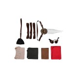 2024 Furiosa: A Mad Max Saga Furiosa Full Set With Red Cloak Suit Cosplay Costume Halloween Carnival Outfit